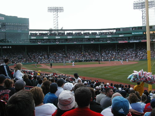 View from Fenway Park Section 93, Row MM