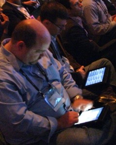 iPad users at Web 2.0 Summit