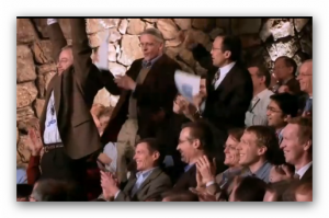 IBM engineers celebrate Watson's victory (from a YouTube video)
