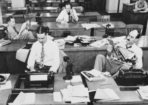 New York Times newsroom, 1942